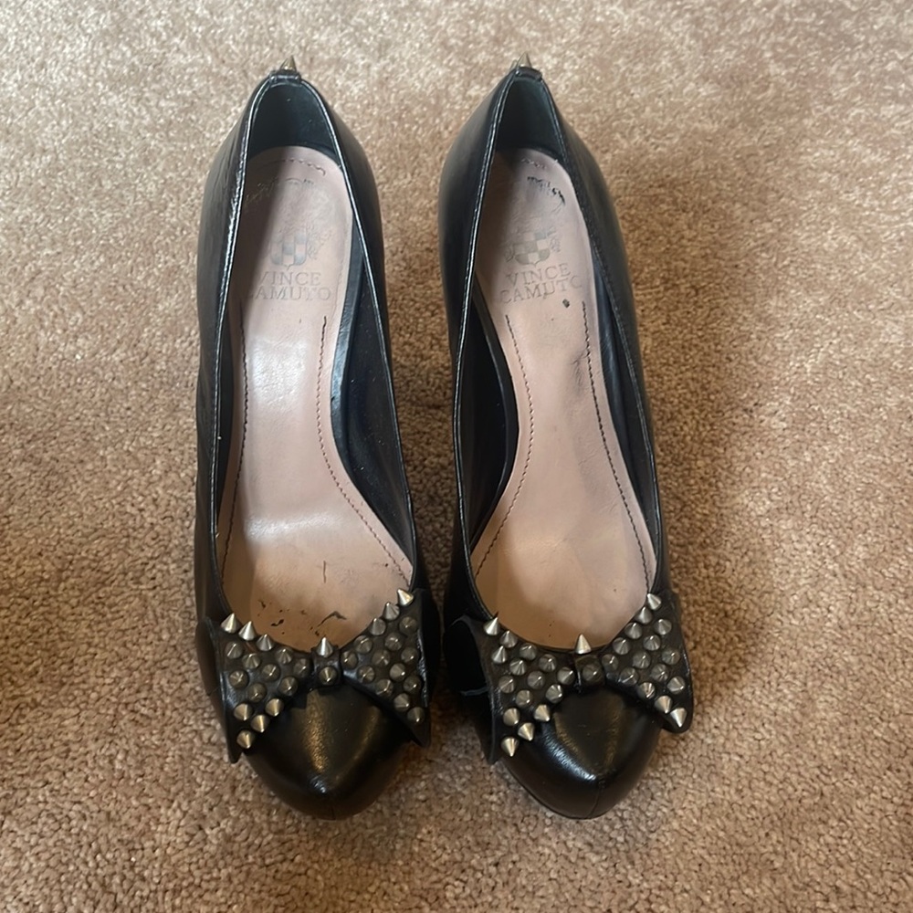Vince camuto studded heels